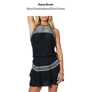 Ramy Brook Brent Embroidered Short Dress